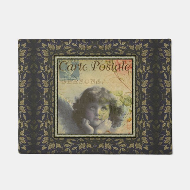 French Postcard Door Mat (Front)