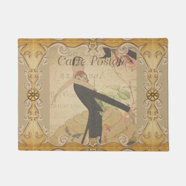 French Postcard Door Mat (Front)