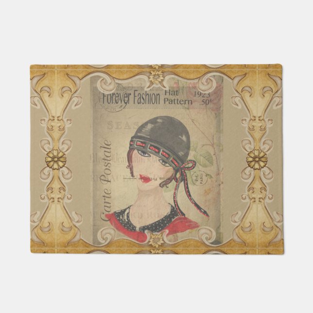 French Postcard Door Mat (Front)