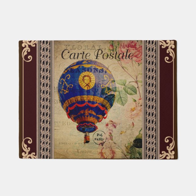 French Postcard Door Mat (Front)