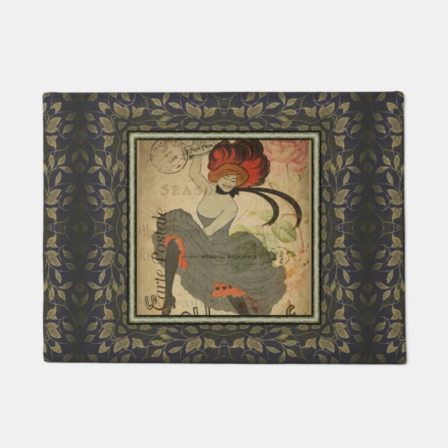 French Postcard Door Mat (Front)