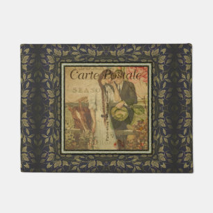 French Postcard Door Mat