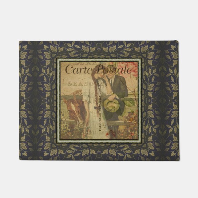 French Postcard Door Mat (Front)