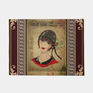 French Postcard Door Mat