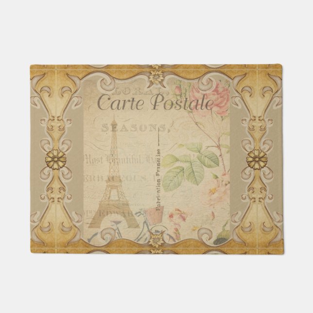 French Postcard Door Mat (Front)