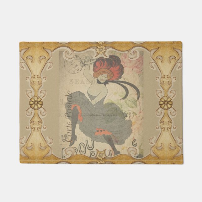 French Postcard Door Mat (Front)