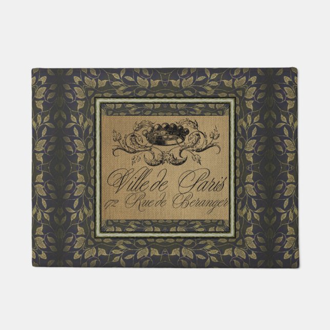 French Postcard Door Mat (Front)