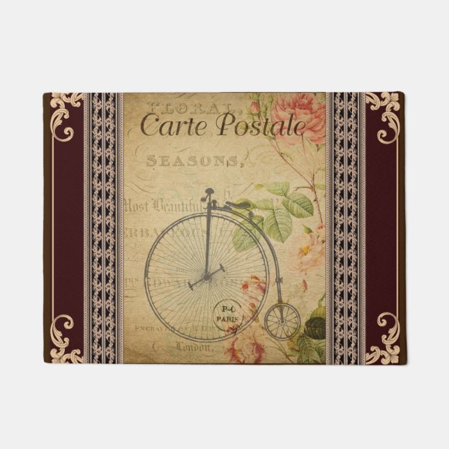 French Postcard Door Mat (Front)