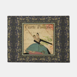 French Postcard Door Mat