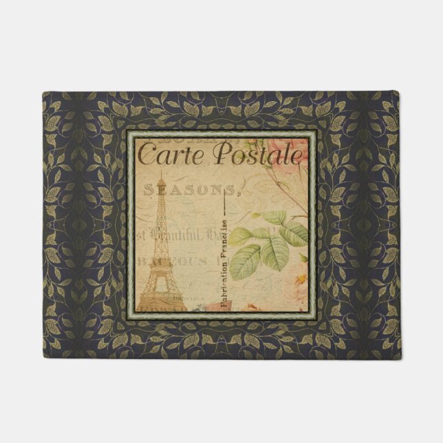 French Postcard Door Mat (Front)
