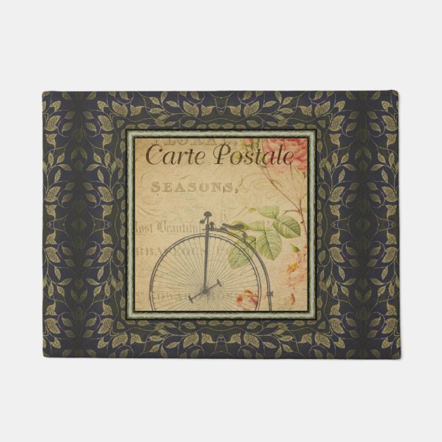 French Postcard Door Mat (Front)