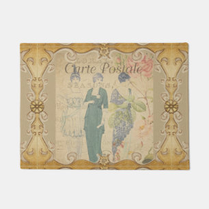 French Postcard Door Mat