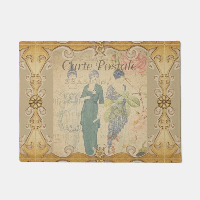 French Postcard Door Mat (Front)