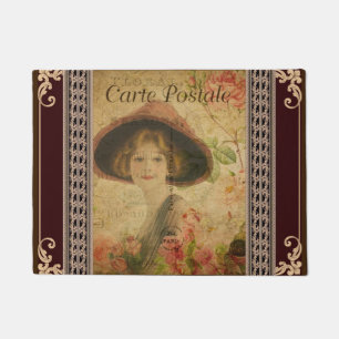French Postcard Door Mat