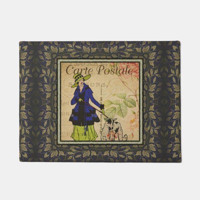 French Postcard Door Mat (Front)