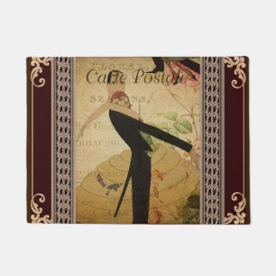 French Postcard Door Mat
