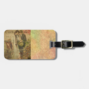 French Postcard Luggage Tag