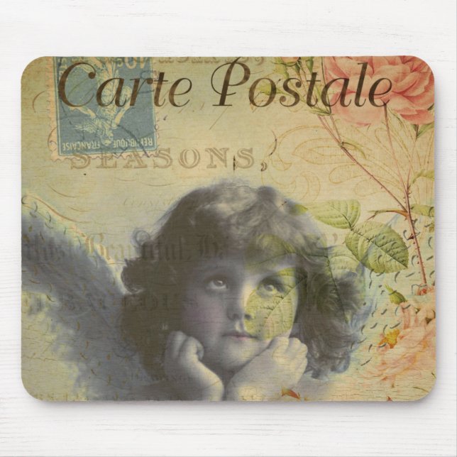 French Postcard Mouse Pad (Front)