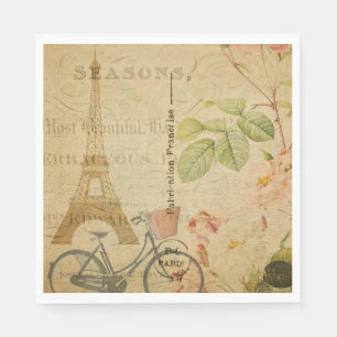 French Postcard Paper Napkin