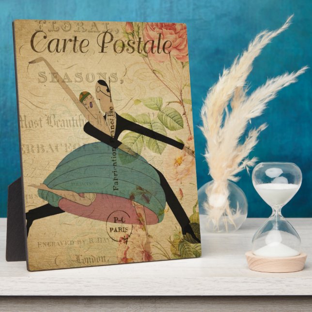 French Postcard Plaque (Side)