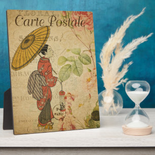 French Postcard Plaque