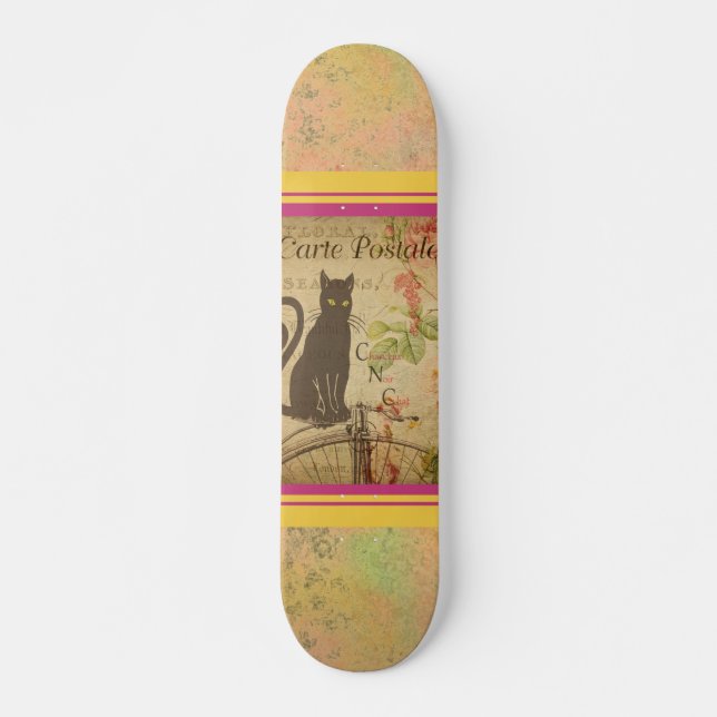 French Postcard Skateboard (Front)