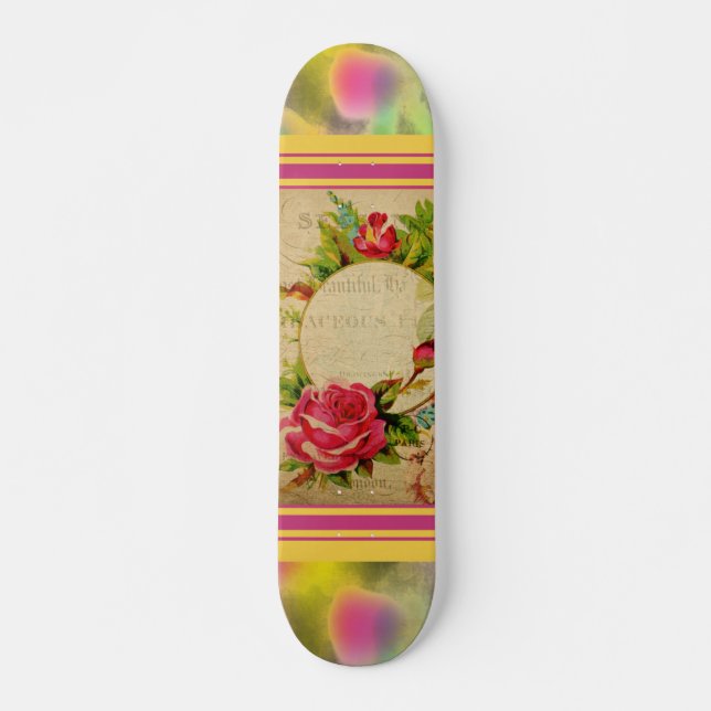 French Postcard Skateboard (Front)