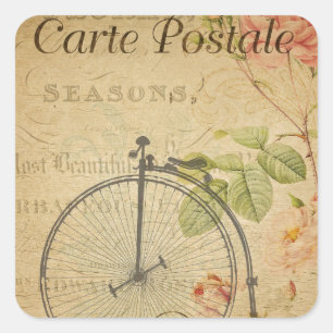 French Postcard Sticker