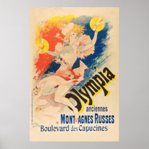 French Poster: Woman Playing Crash Cymbals Poster
