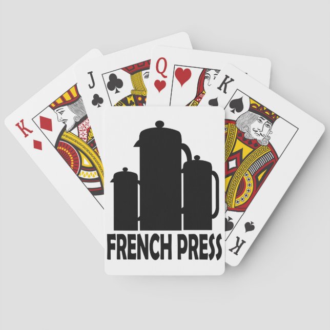 French Press Playing Cards (Back)