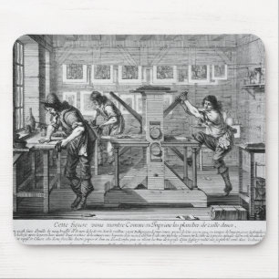 French printing press, 1642 mouse pad
