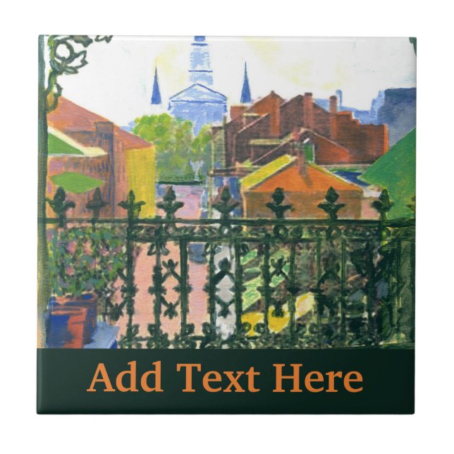 French Quarter Balcony Ceramic Tile (Front)