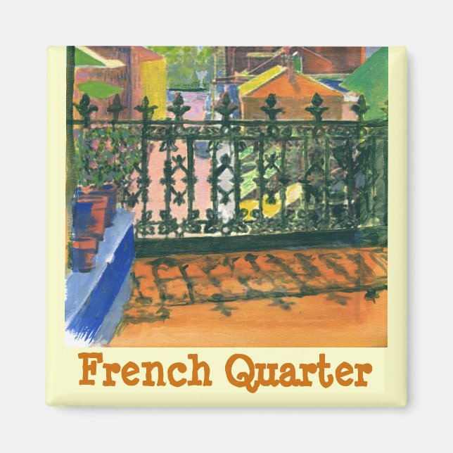 French Quarter Balcony, French Quarter Magnet (Front)