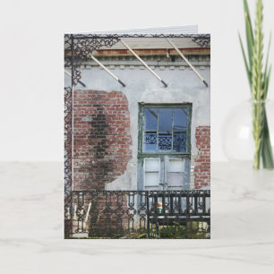"french quarter balcony" greeting card