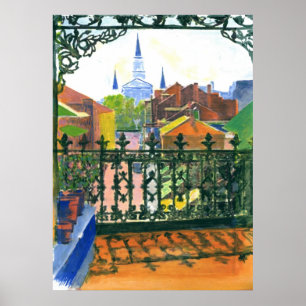 French Quarter Balcony Poster