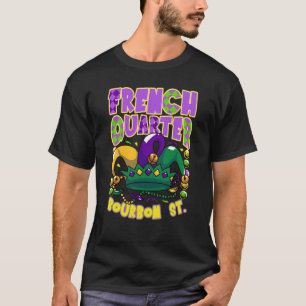 French Quarter Bourbon Street New Orleans LA Mardi T-Shirt