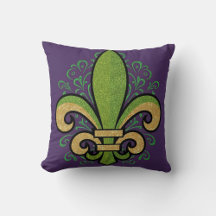 French Quarter fleur-de-lis Mardi Gras purple