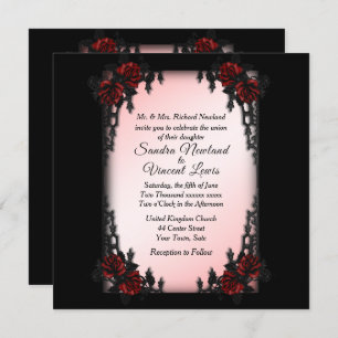 French Quarter Goth Wedding Invitation