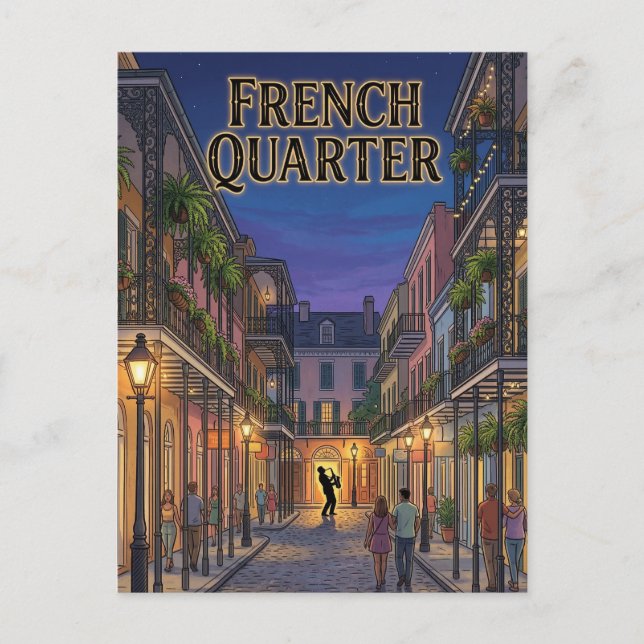 French Quarter Postcard (Front)