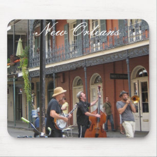 French Quarter Street Scene Mouse Pad