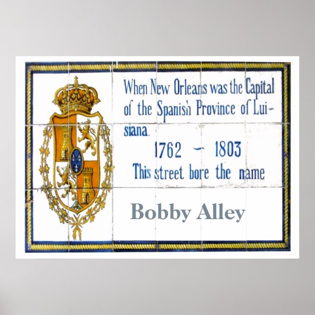 French Quarter Tile Mural, Customise Poster (Front)