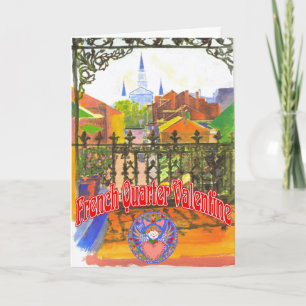 French Quarter Valentine Holiday Card