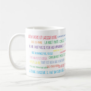French Quotes Sayings Mug
