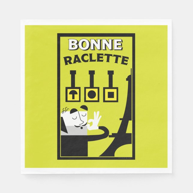 French Raclette Napkin (Front)