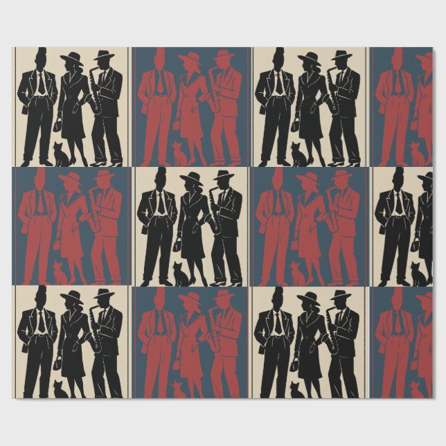 French Rebel Wrapping Paper (Flat)