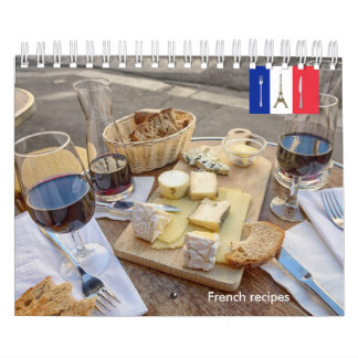 French recipes calendar
