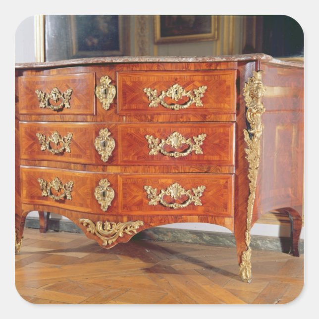 French Regency commode, c.1720 Square Sticker (Front)