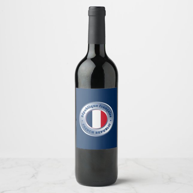 French Republic Wine Label (Front)