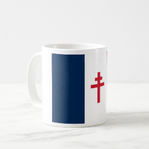 French resistance flag France symbol war cross his Coffee Mug
