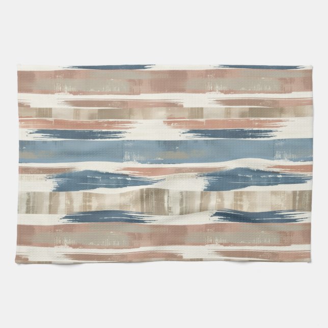 French Retro Brush Stripe Kitchen Towels (Horizontal)